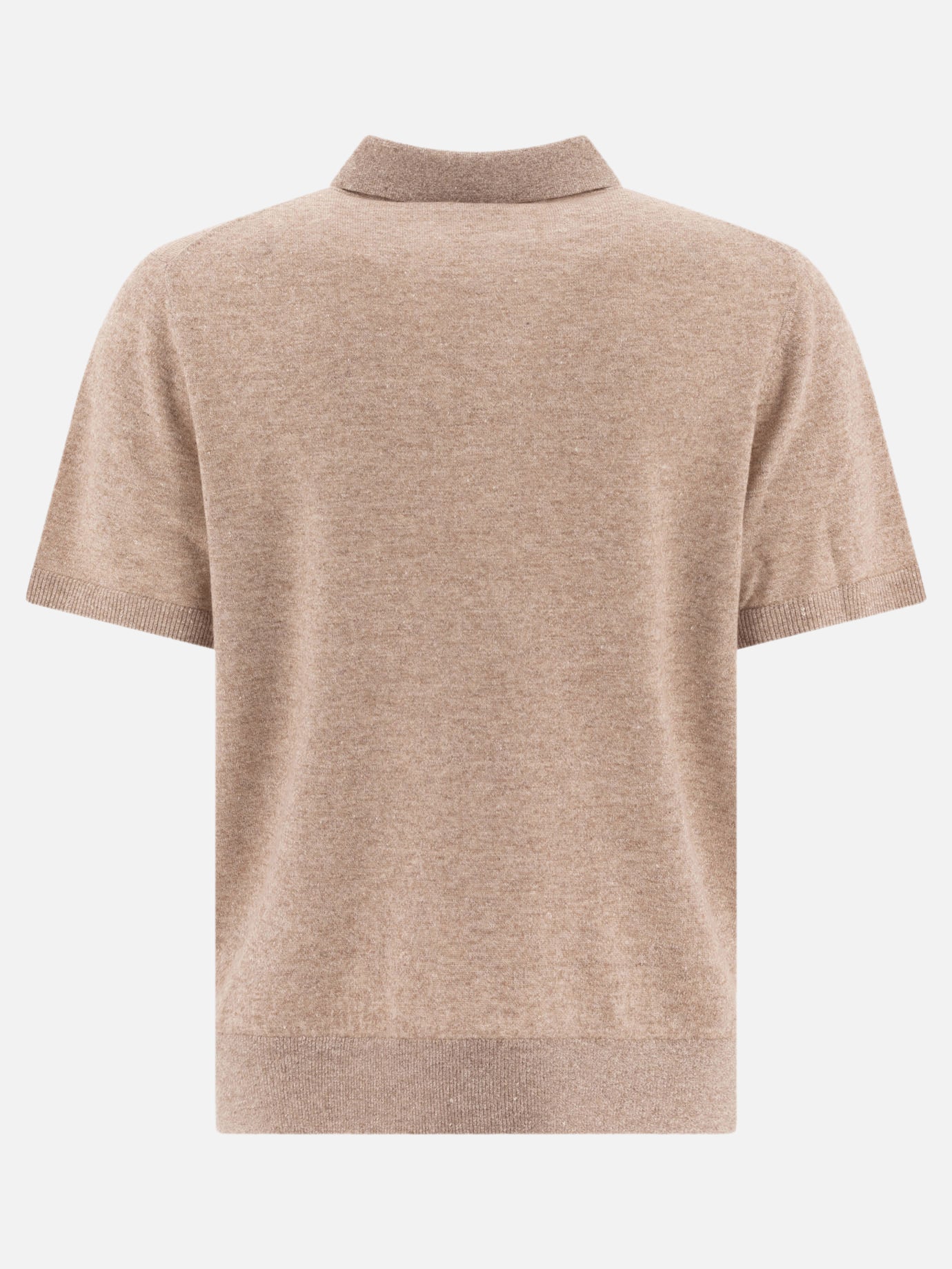 Vince Linen, wool and chashmere polo shirt 18568630_S Beige thumbnail_2