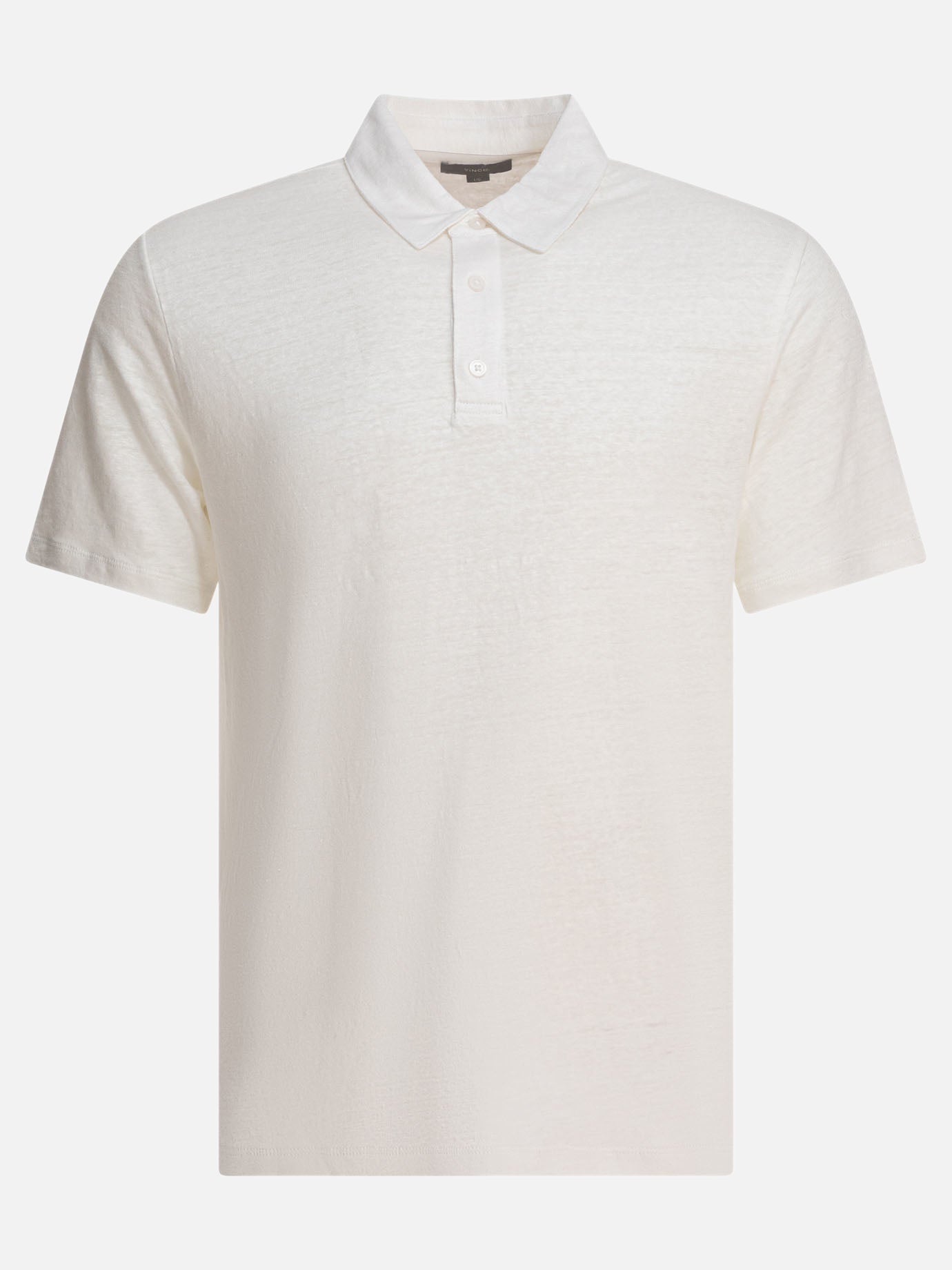Vince Linen polo shirt 18804855_S White thumbnail_1