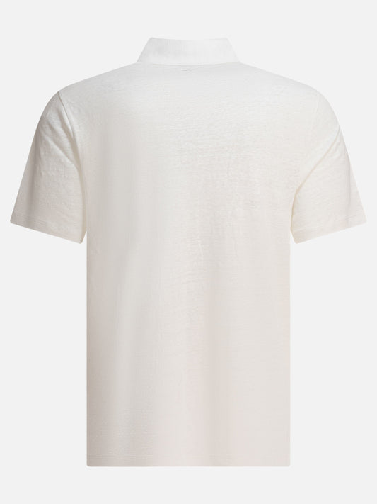 Vince Linen polo shirt 18804855_S White 2