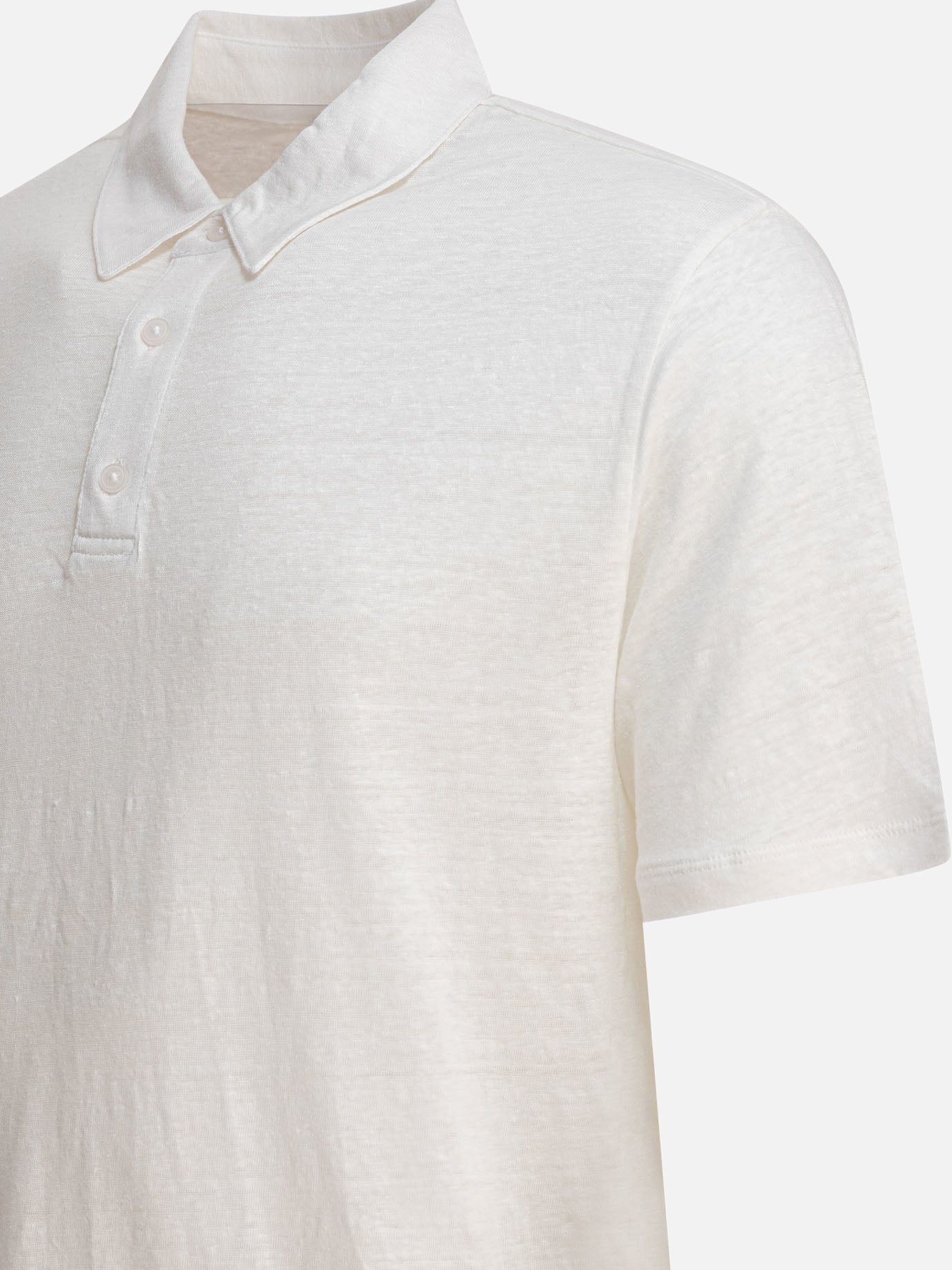 Vince Linen polo shirt 18804855_S White thumbnail_4