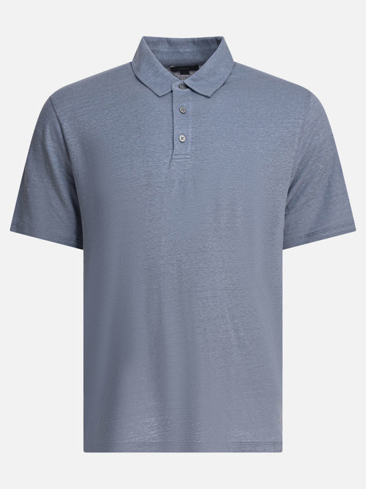 Vince Linen polo shirt 11966651_S Light blue 1