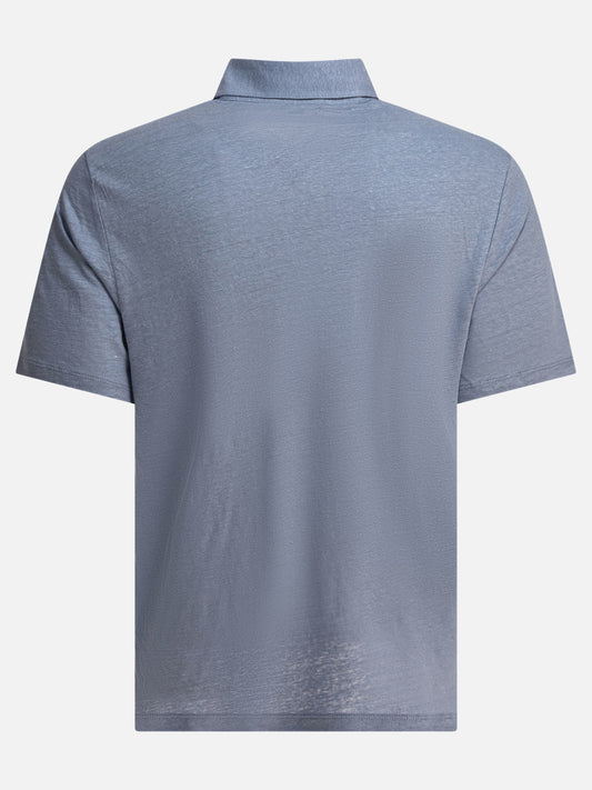 Vince Linen polo shirt 11966651_S Light blue 2