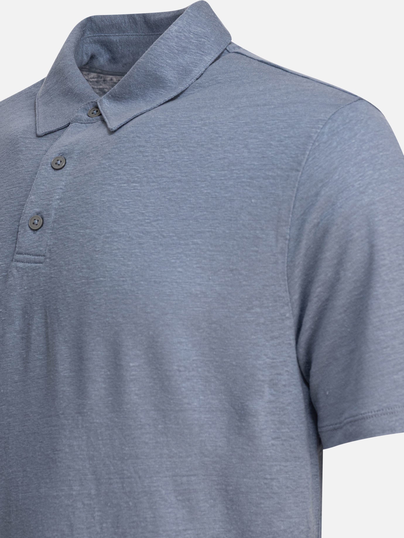Vince Linen polo shirt 11966651_S Light blue thumbnail_4