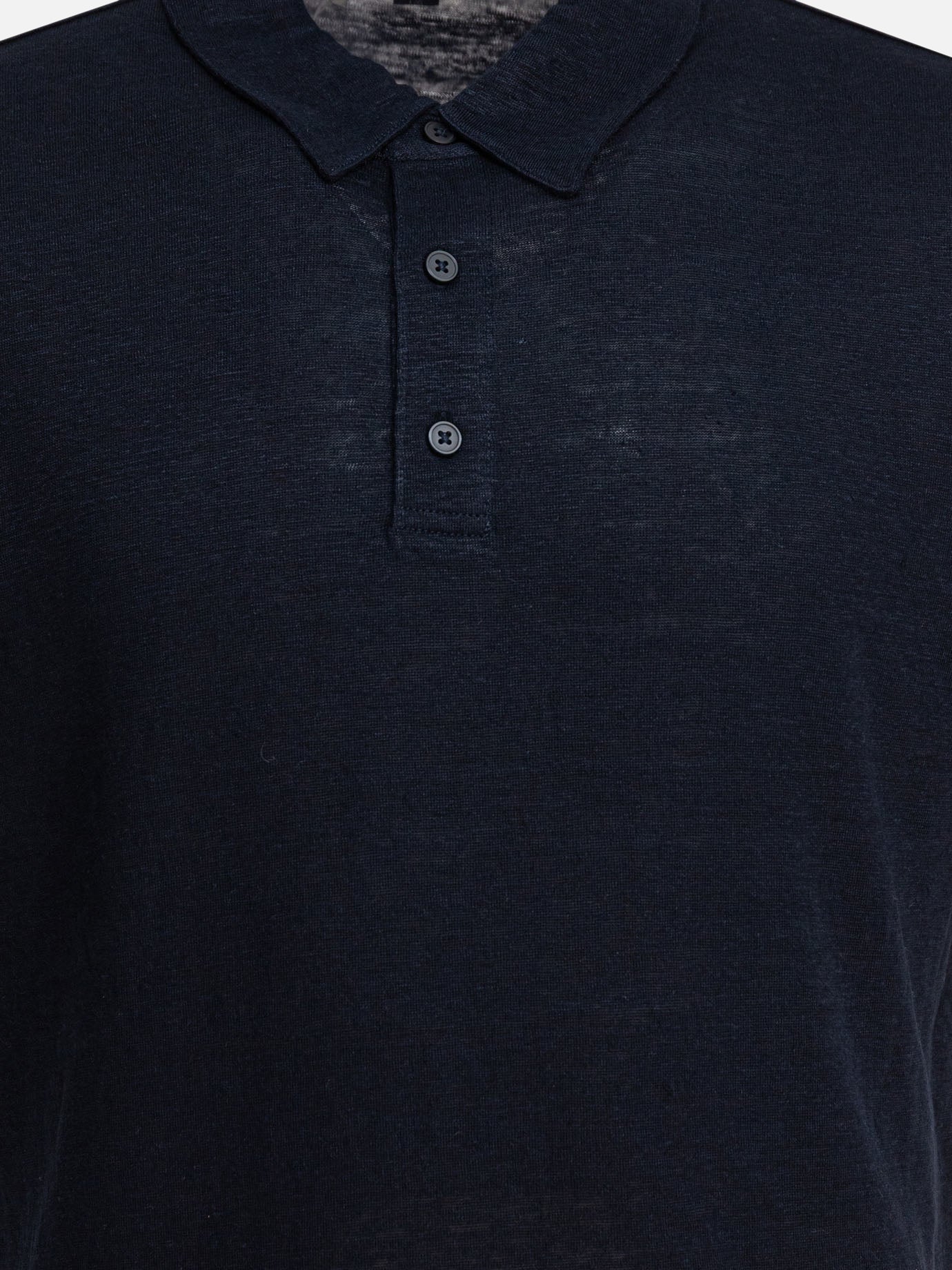 Vince Linen polo shirt 11950622_S Blue thumbnail_3