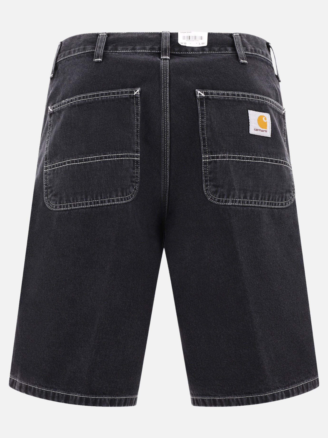 Utility shorts Solid colour  Black - Carhartt WIP Men | PDP | VIETTI Online Store | thumbnail_2