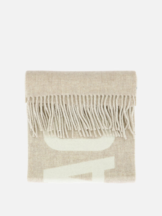 Sciarpe con frange 100% wool  Beige - Jacquemus Uomo | VIETTI Online Store 
