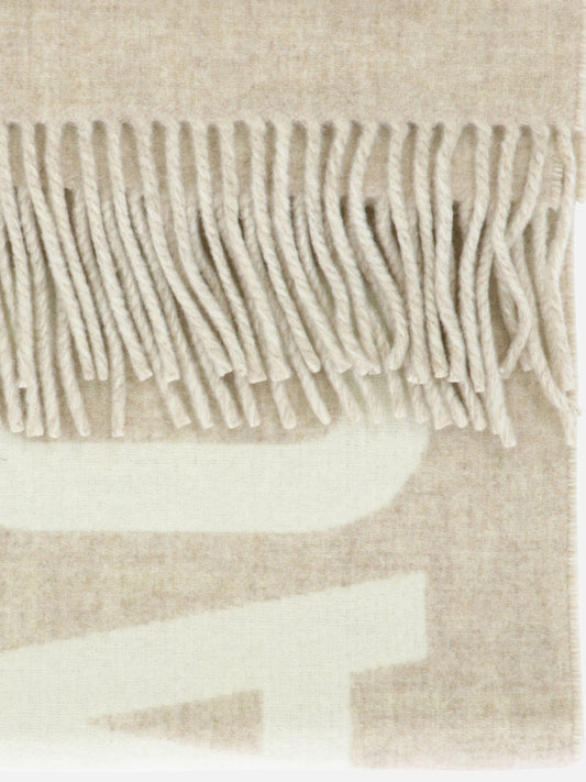 Sciarpe con frange 100% wool  Beige - Jacquemus Uomo | VIETTI Online Store | 2
