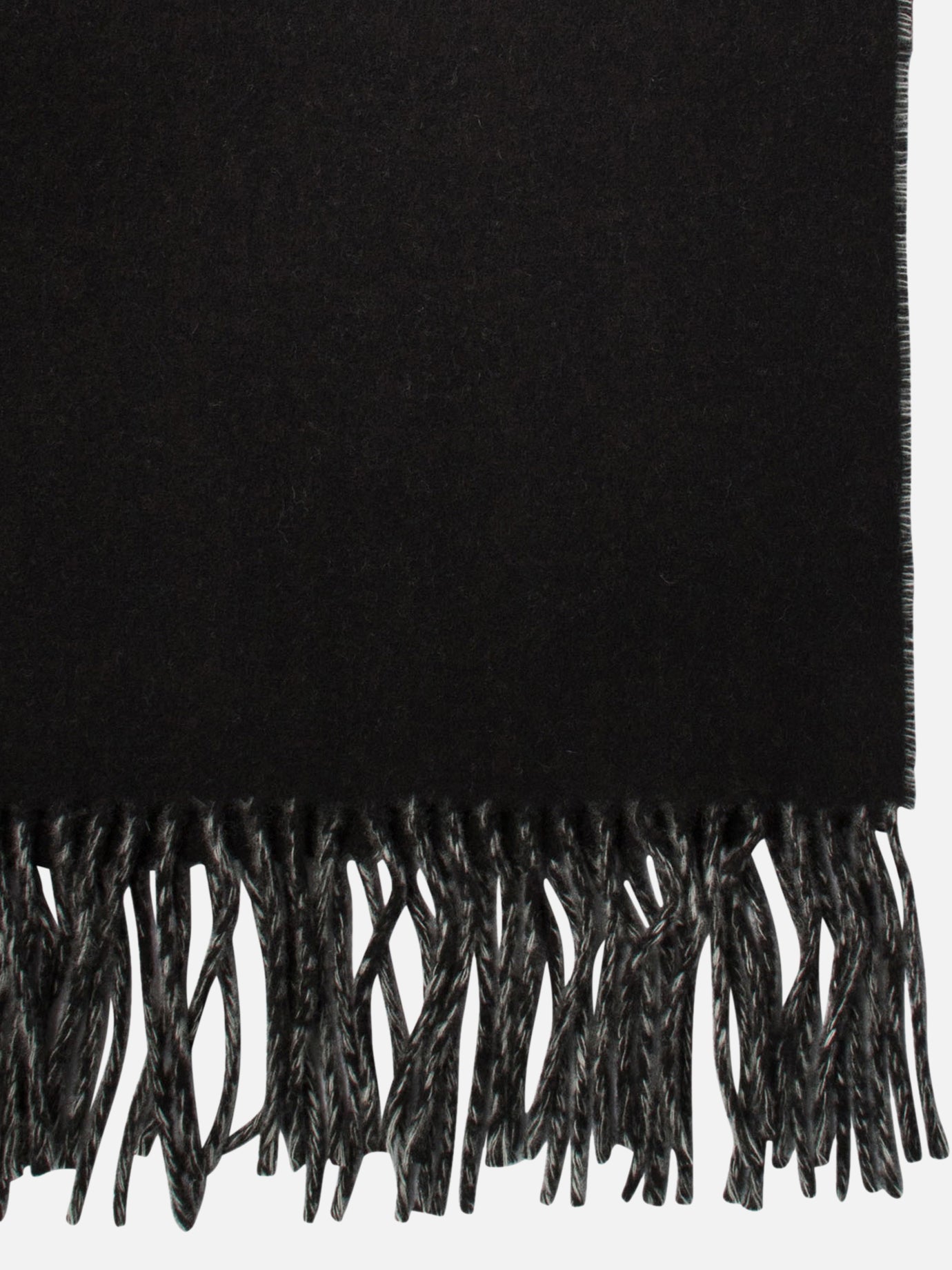 Sciarpe con frange 100% wool  Nero - Jacquemus Uomo | PDP | VIETTI Online Store | thumbnail_2