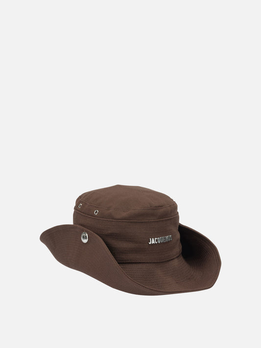 Bucket hats Logo  Brown - Jacquemus Men | PDP | VIETTI Online Store | 2
