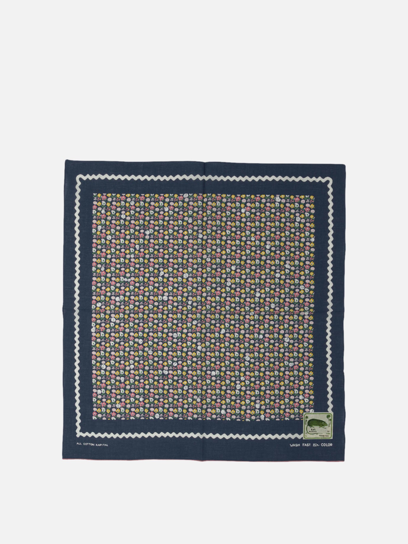 Foulard 100% cotton  Blu - KAPITAL Uomo | PDP | VIETTI Online Store | Zoom-Modal
