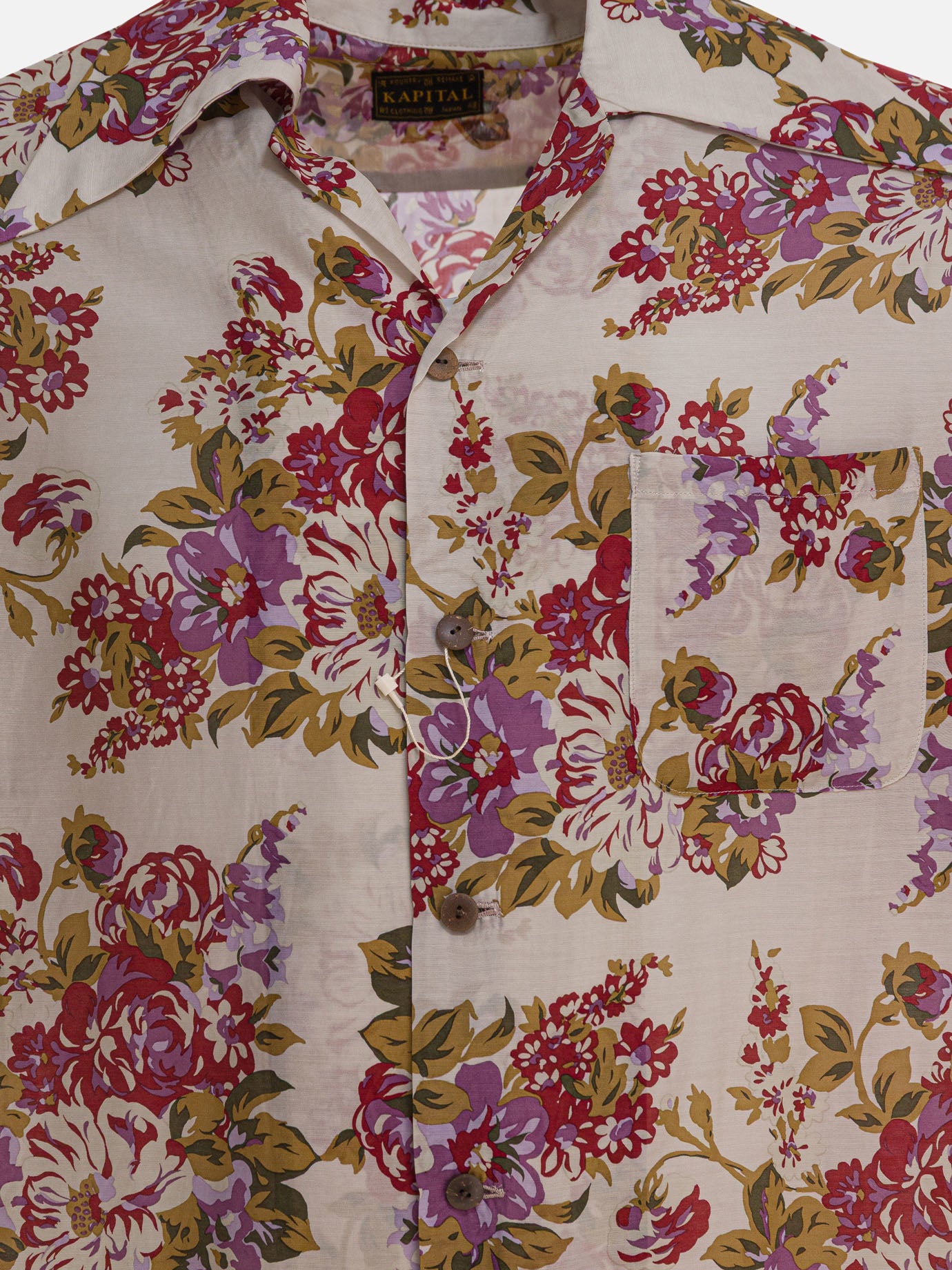 Camicie casual Floral  Beige - KAPITAL Uomo | PDP | VIETTI Online Store | thumbnail_3