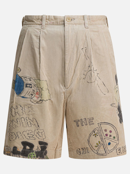 Five pockets shorts Print  Beige - KAPITAL Men | PLP | VIETTI Online Store 
