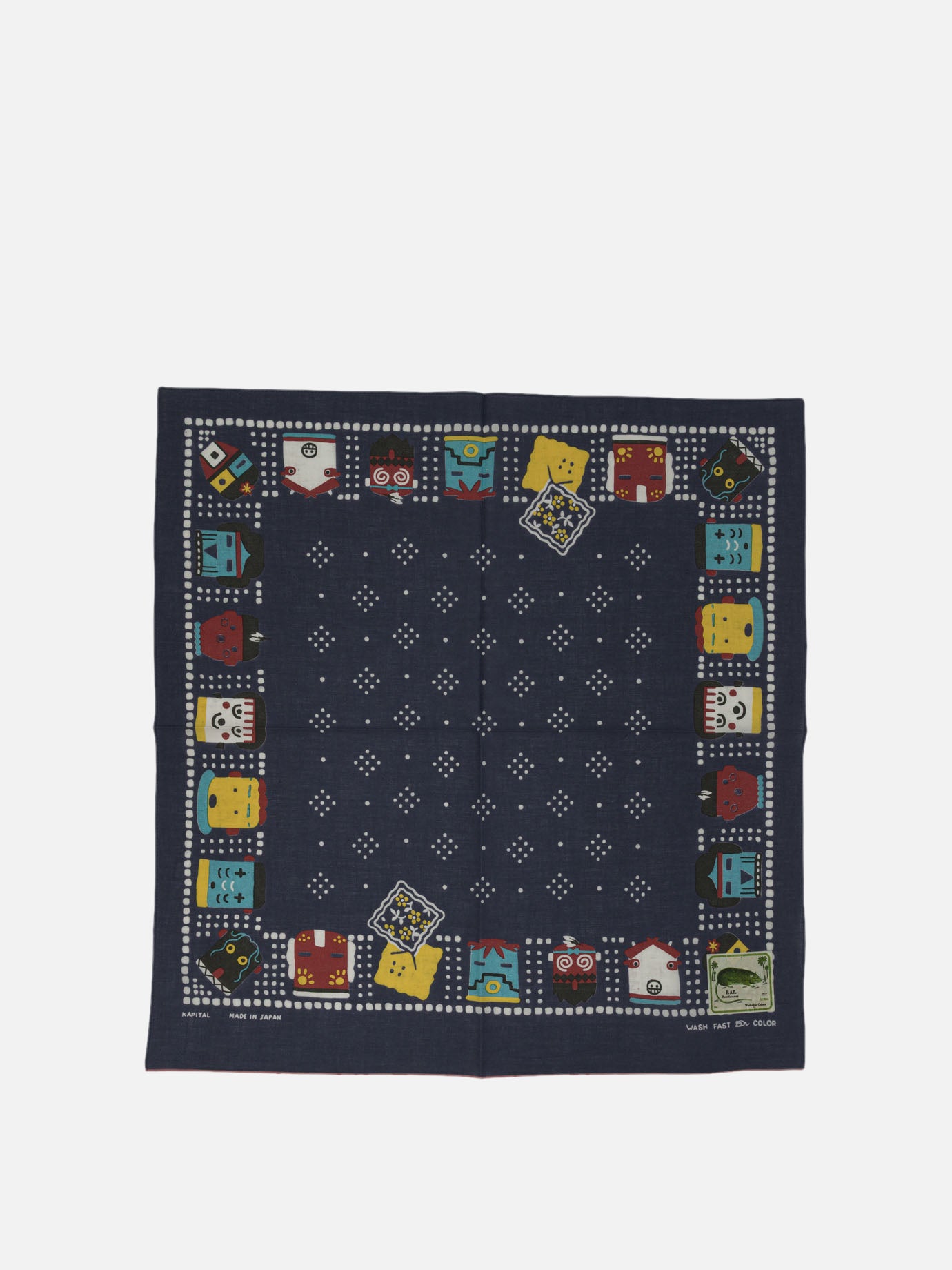Silk scarves 100% cotton  Blue - KAPITAL Men | PDP | VIETTI Online Store | thumbnail
