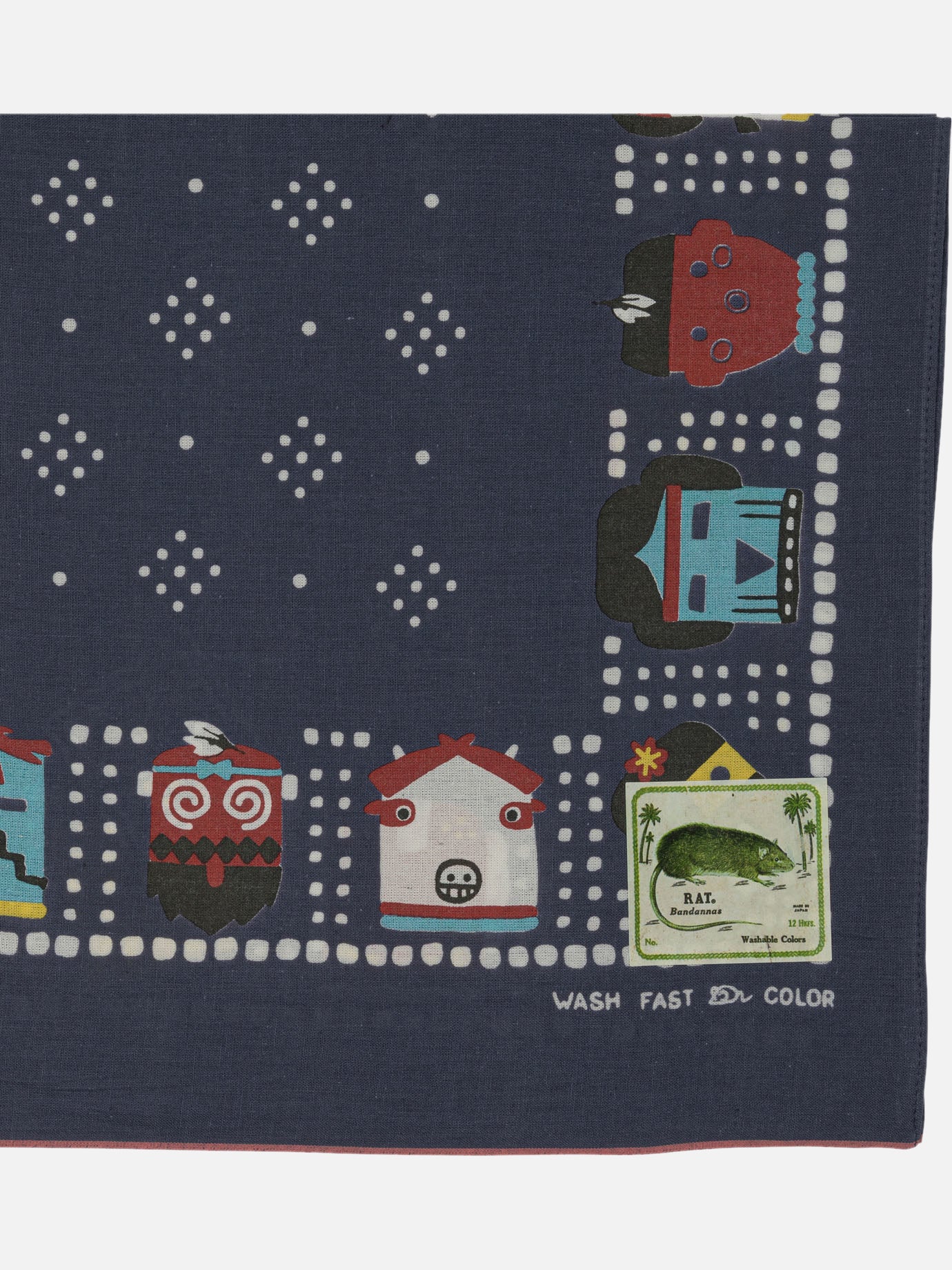 Silk scarves 100% cotton  Blue - KAPITAL Men | PDP | VIETTI Online Store | Zoom-Modal_2
