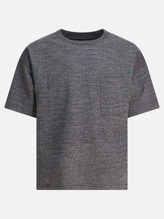 T-shirt girocollo Solid colour  Grigio - KAPITAL Uomo | PDP | VIETTI Online Store 

