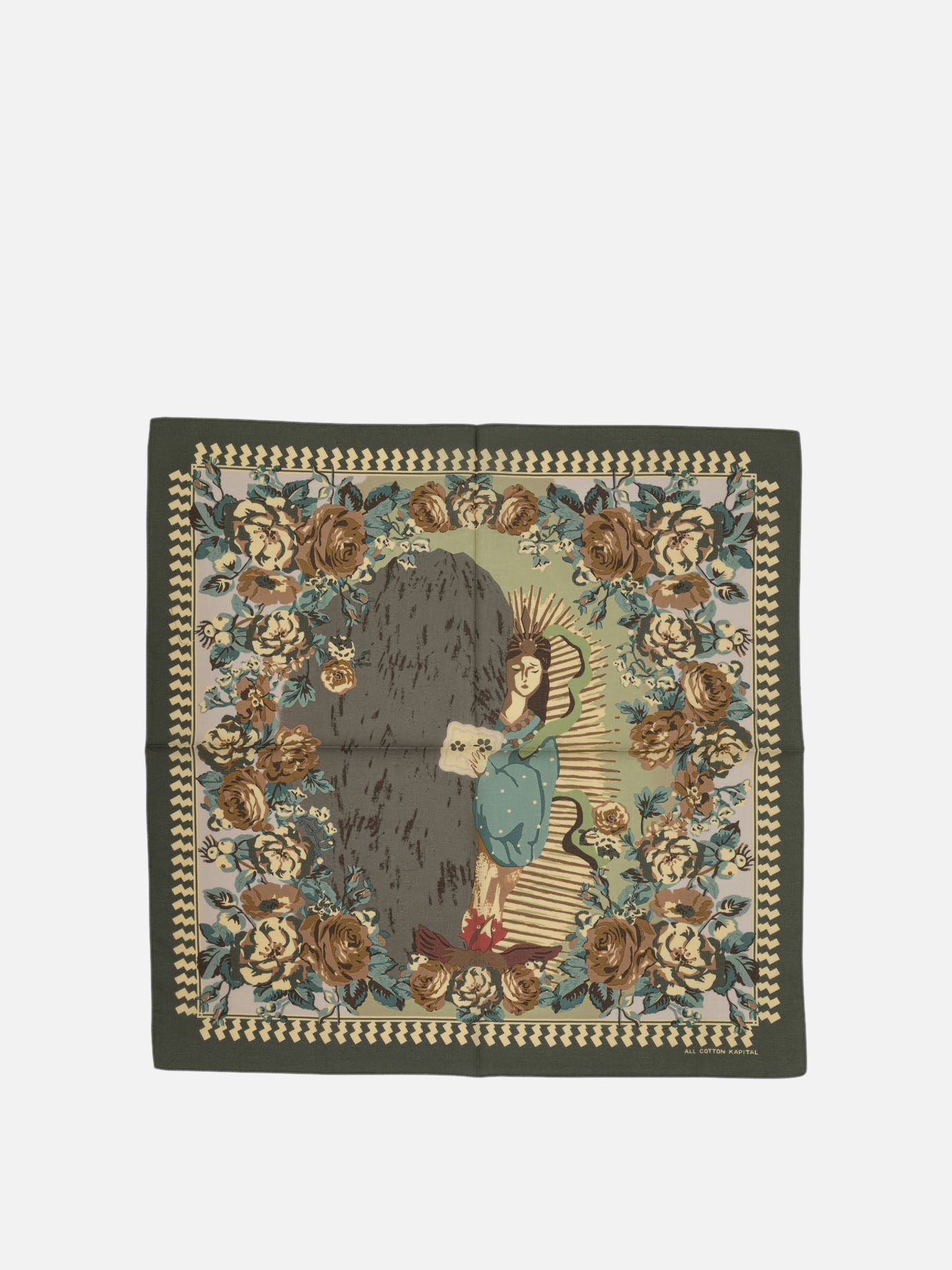 Silk scarves 100% cotton  Green - KAPITAL Men | PDP | VIETTI Online Store | thumbnail