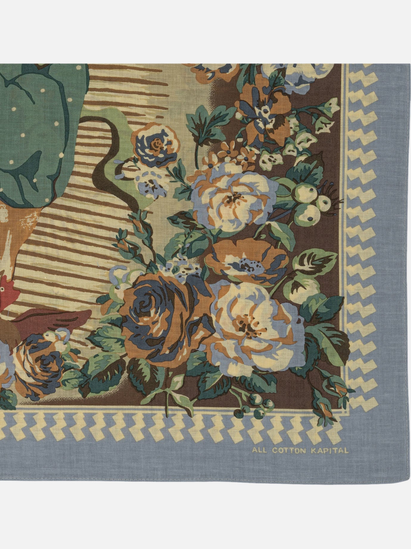 Foulard 100% cotton  Azzurro - KAPITAL Uomo | PDP | VIETTI Online Store | Zoom-Modal_2
