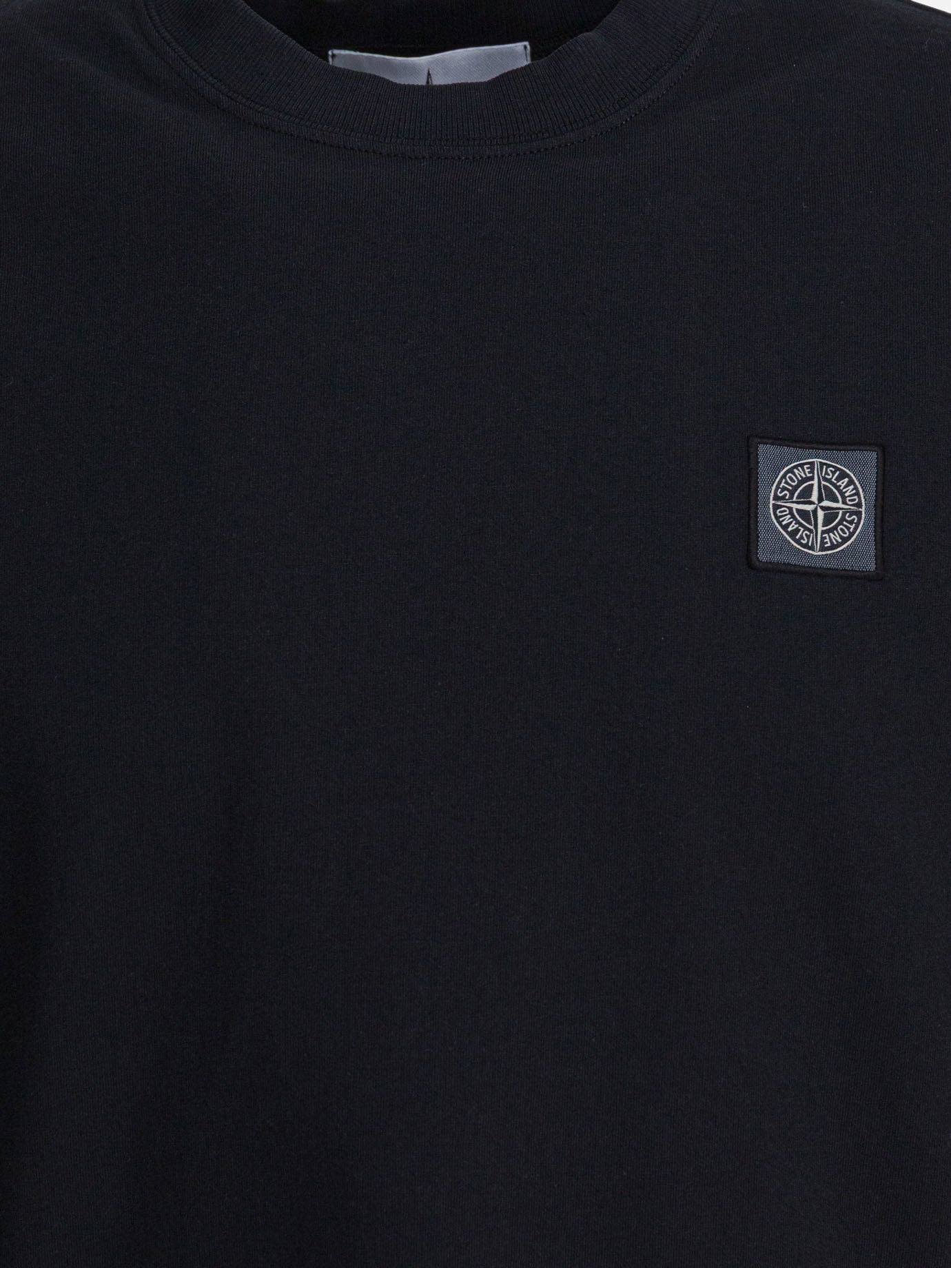 T-shirt girocollo Logo  Nero - Stone Island Uomo | PDP | VIETTI Online Store | Zoom-Modal_3
