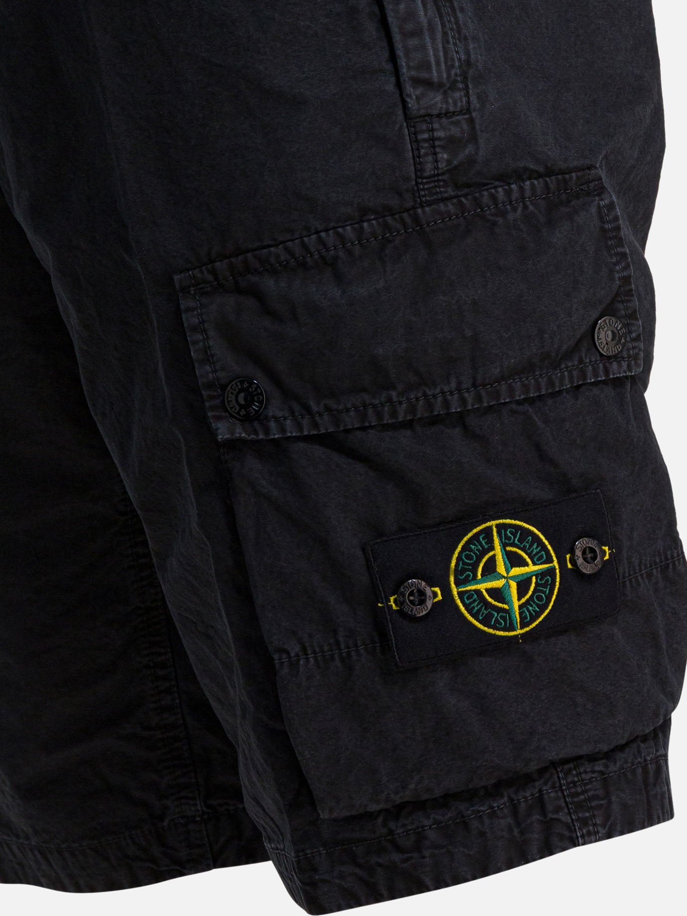 Cargo shorts Logo  Black - Stone Island Men | PDP | VIETTI Online Store | Zoom-Modal_4
