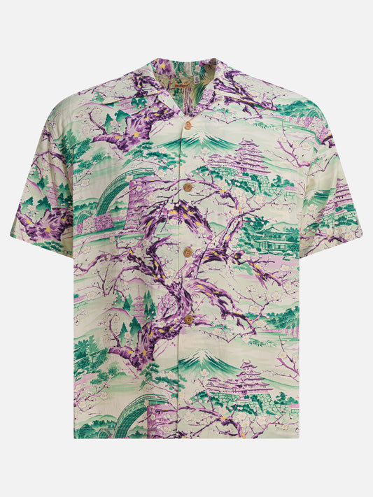 Sun Surf Camicia "Scenery of Japan" 26259281_M Green 1