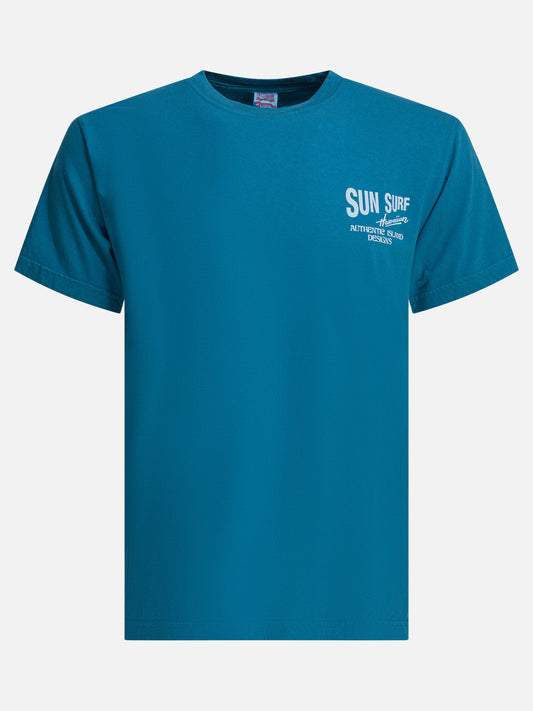 Crewneck t-shirts Logo  Blue - Sun Surf Men | PDP | VIETTI Online Store 
