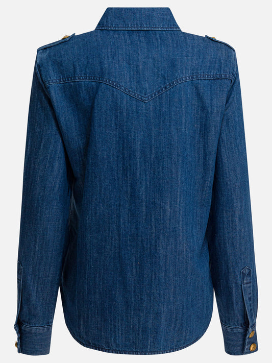 Casual shirts Solid colour  Blue - Valentino Women | PDP | VIETTI Online Store | 2
