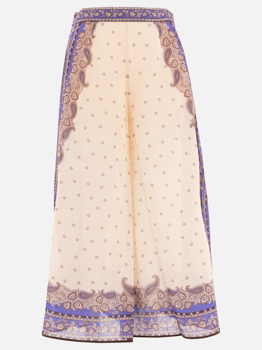 Leisure trousers Paisley  Beige - Zimmermann Women | PDP | VIETTI Online Store 

