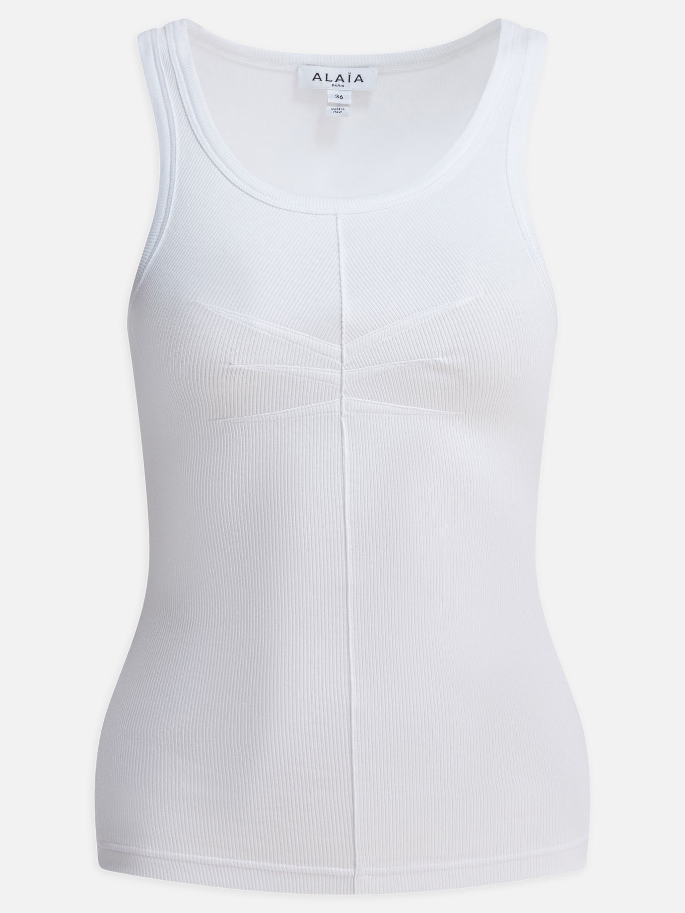 Canotte Solid colour  Bianco - Alaïa Donna | PDP | VIETTI Online Store | thumbnail