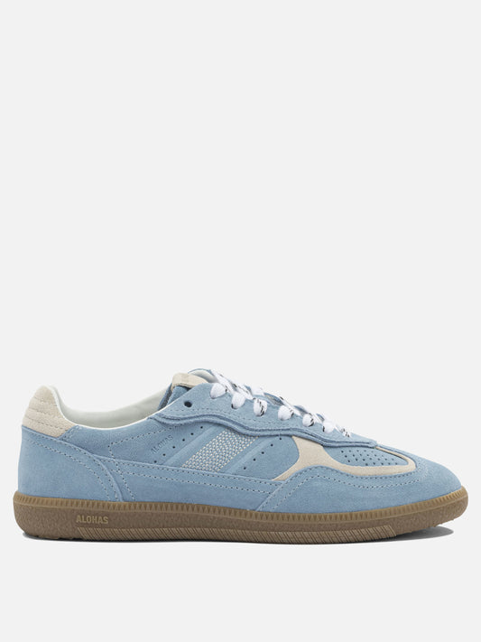 Low top sneakers 100% cow suede - 100% rubber  Light blue - Alohas Women | PDP | VIETTI Online Store 
