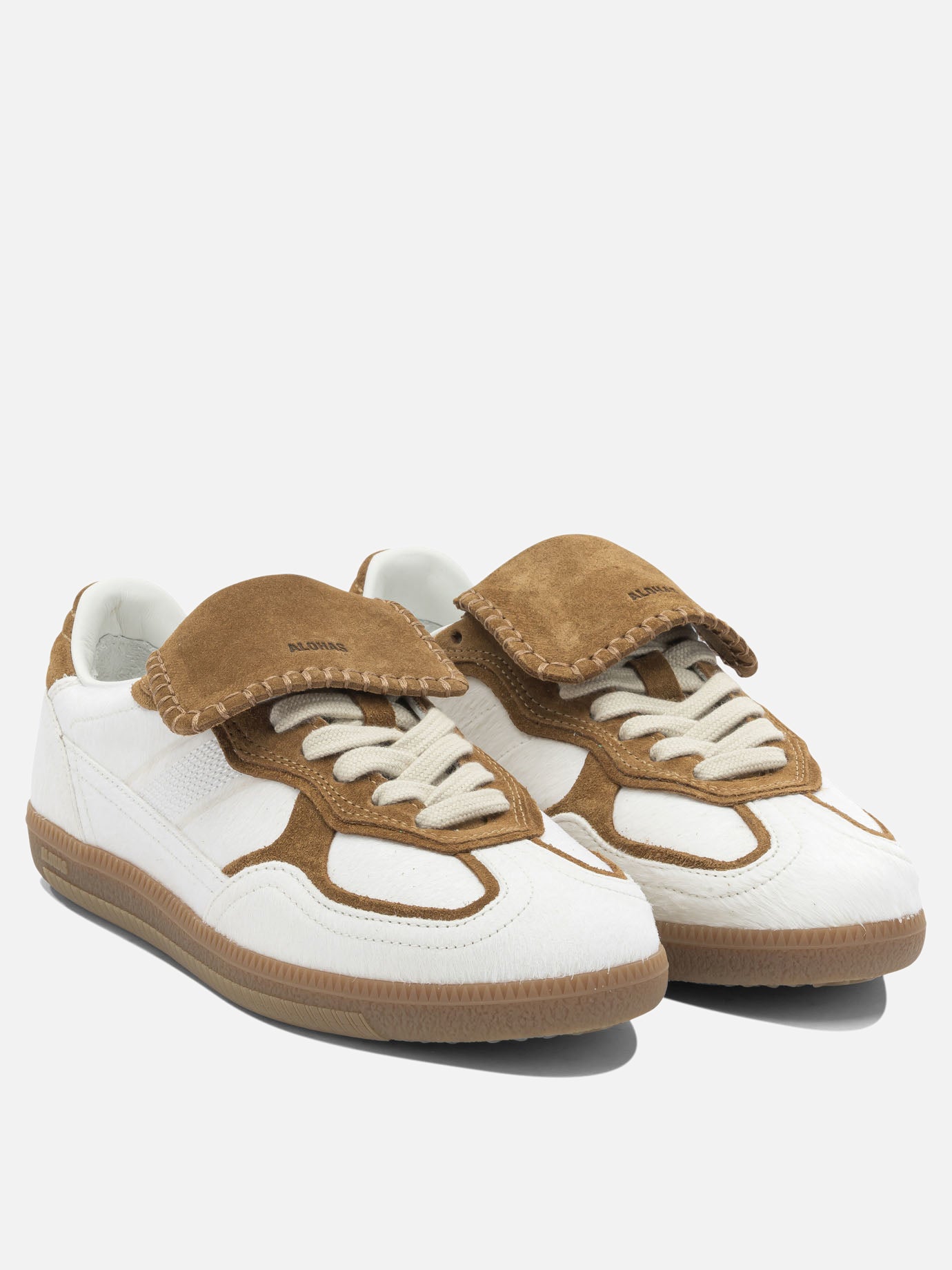 Low top sneakers 100% leather - 100% rubber  Beige - Alohas Women | PDP | VIETTI Online Store | thumbnail_2
