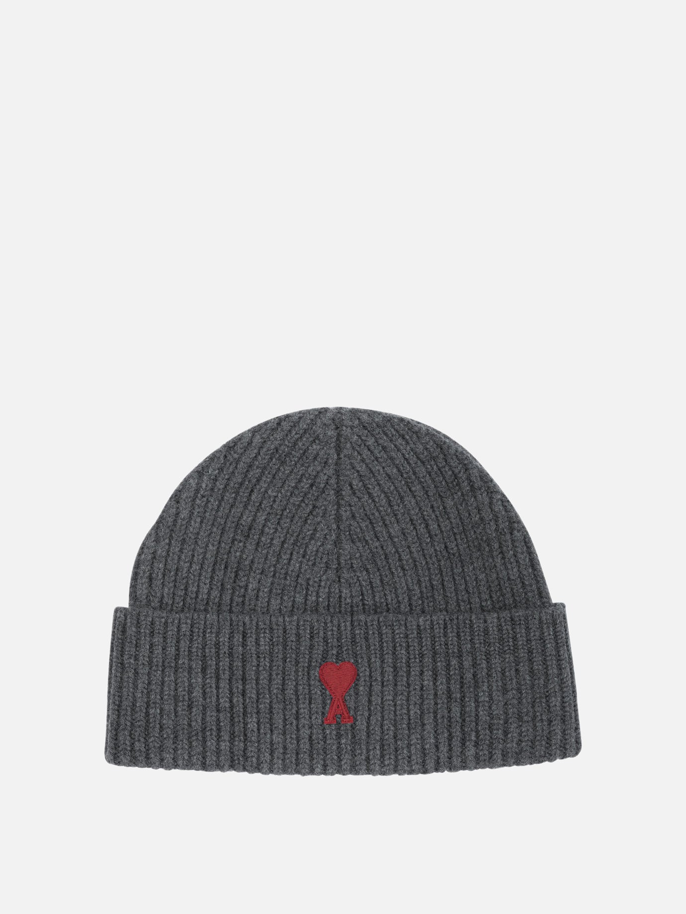Beanies 100% merino wool - Other fabric: 100% polyester  Grey - Ami Paris Women | PDP | VIETTI Online Store | Zoom-Modal
