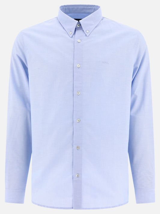 Casual shirts Logo  Light blue - A.P.C. Men | PDP | VIETTI Online Store 
