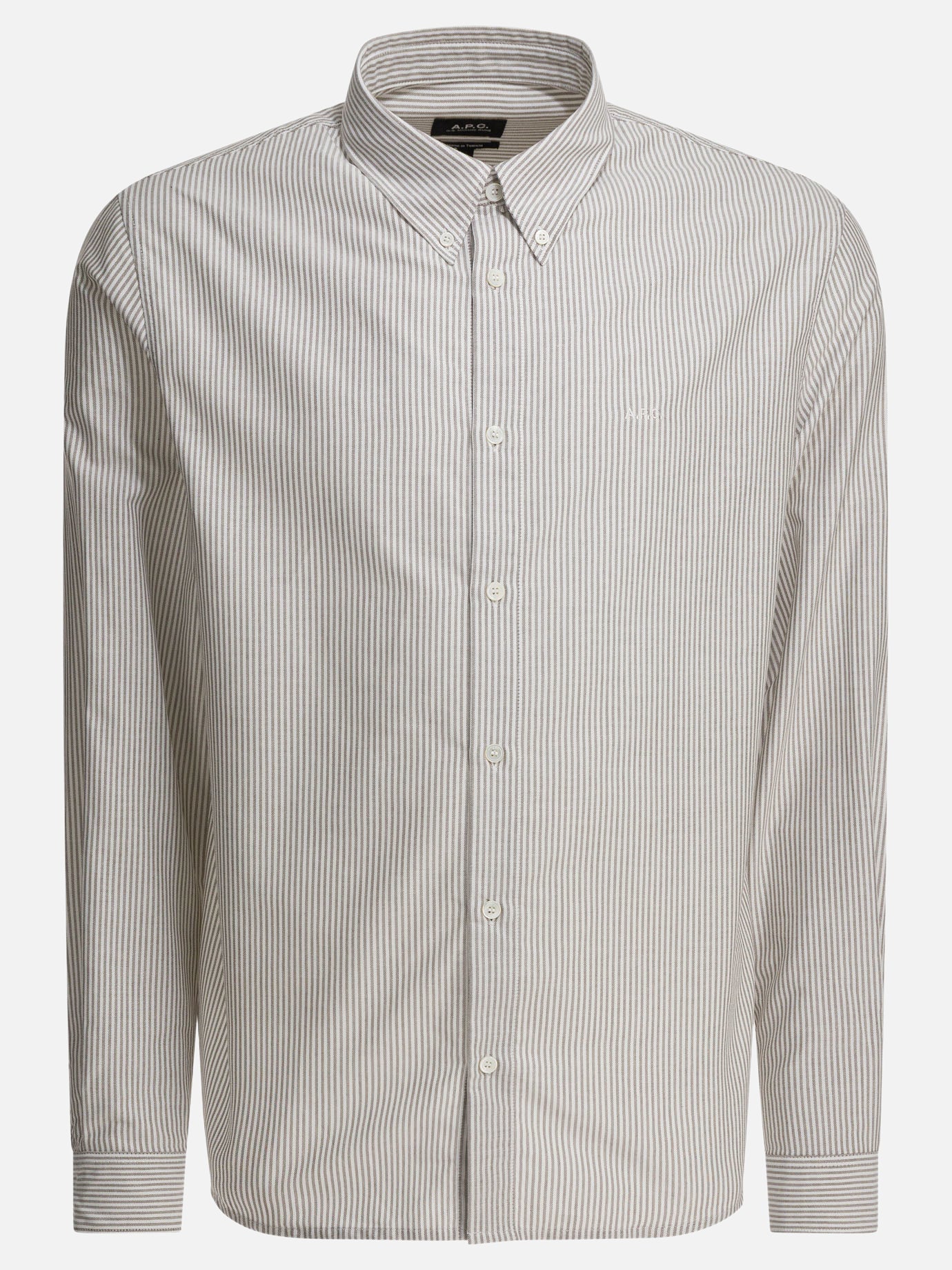 Casual shirts Striped  Green - A.P.C. Men | PDP | VIETTI Online Store | Zoom-Modal
