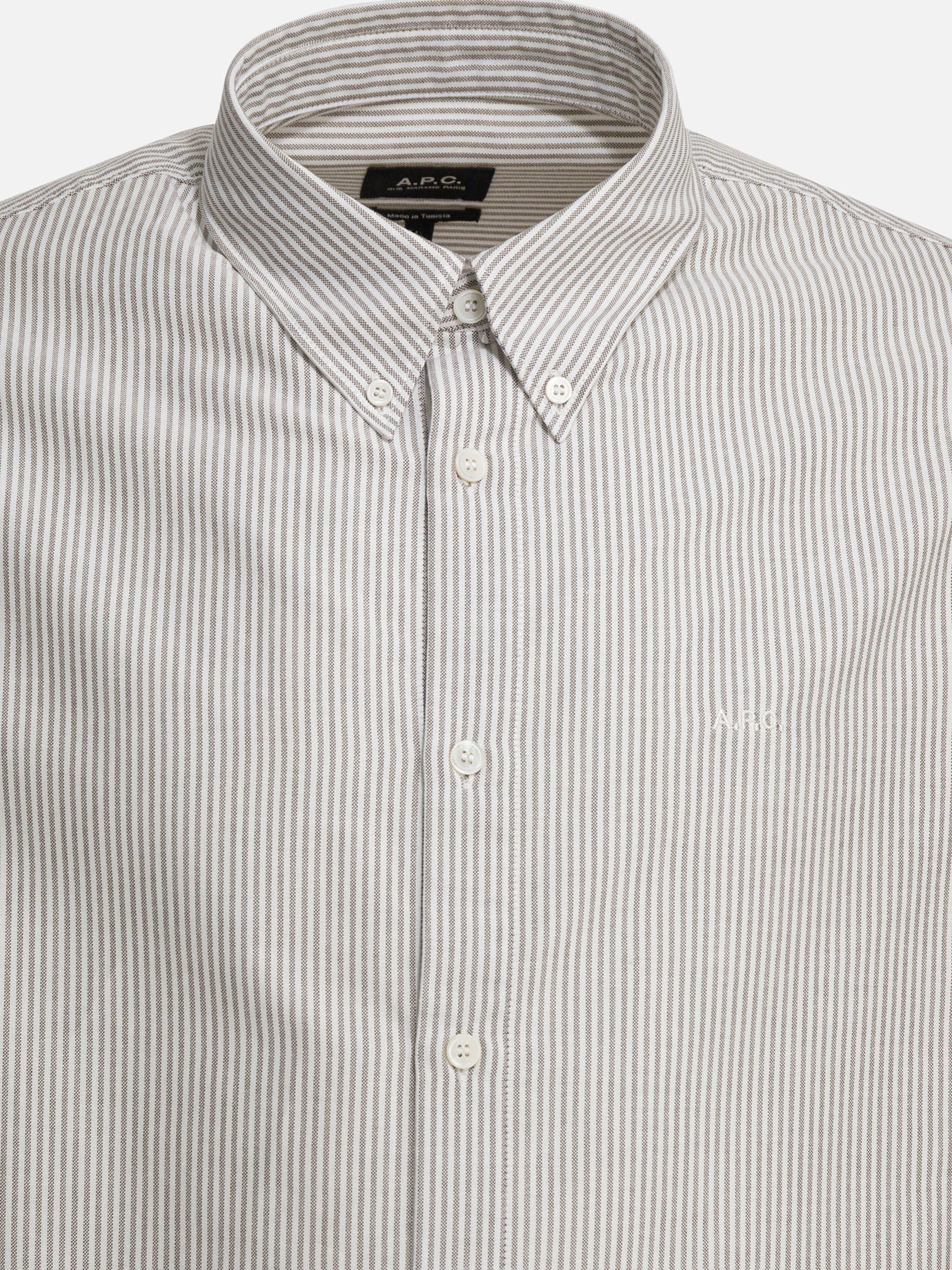 Casual shirts Striped  Green - A.P.C. Men | PDP | VIETTI Online Store | Zoom-Modal_3

