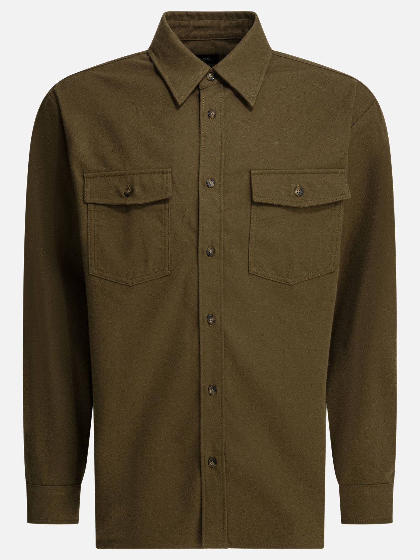 Giacche overshirt Solid colour  Verde - A.P.C. Uomo | PDP | VIETTI Online Store | thumbnail