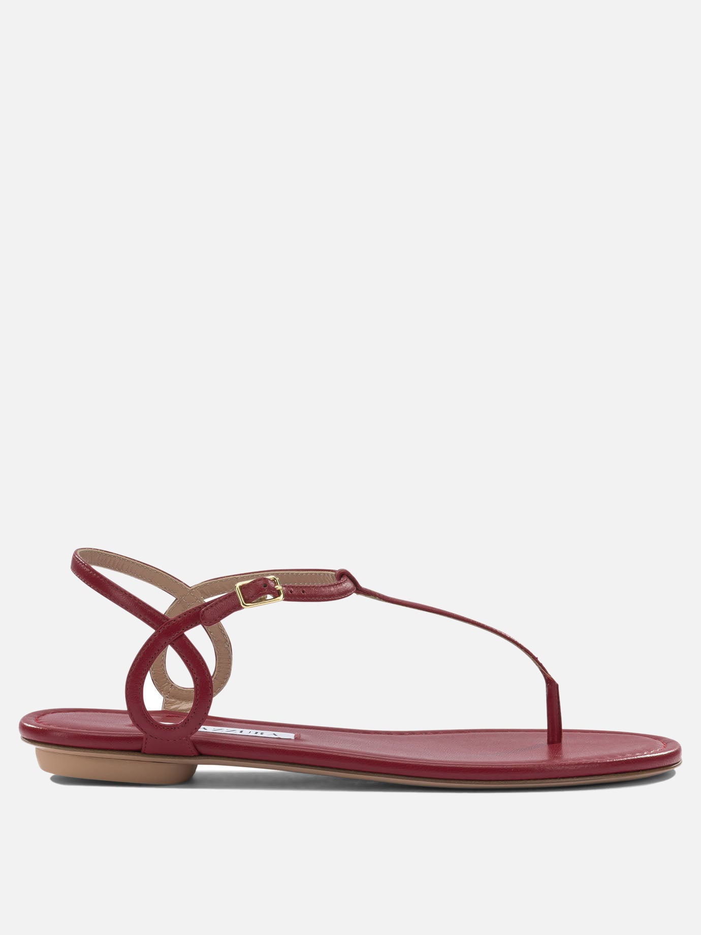 Flat sandals 100% leather - 100% rubber  Red - Aquazzura Women | PDP | VIETTI Online Store | Zoom-Modal
