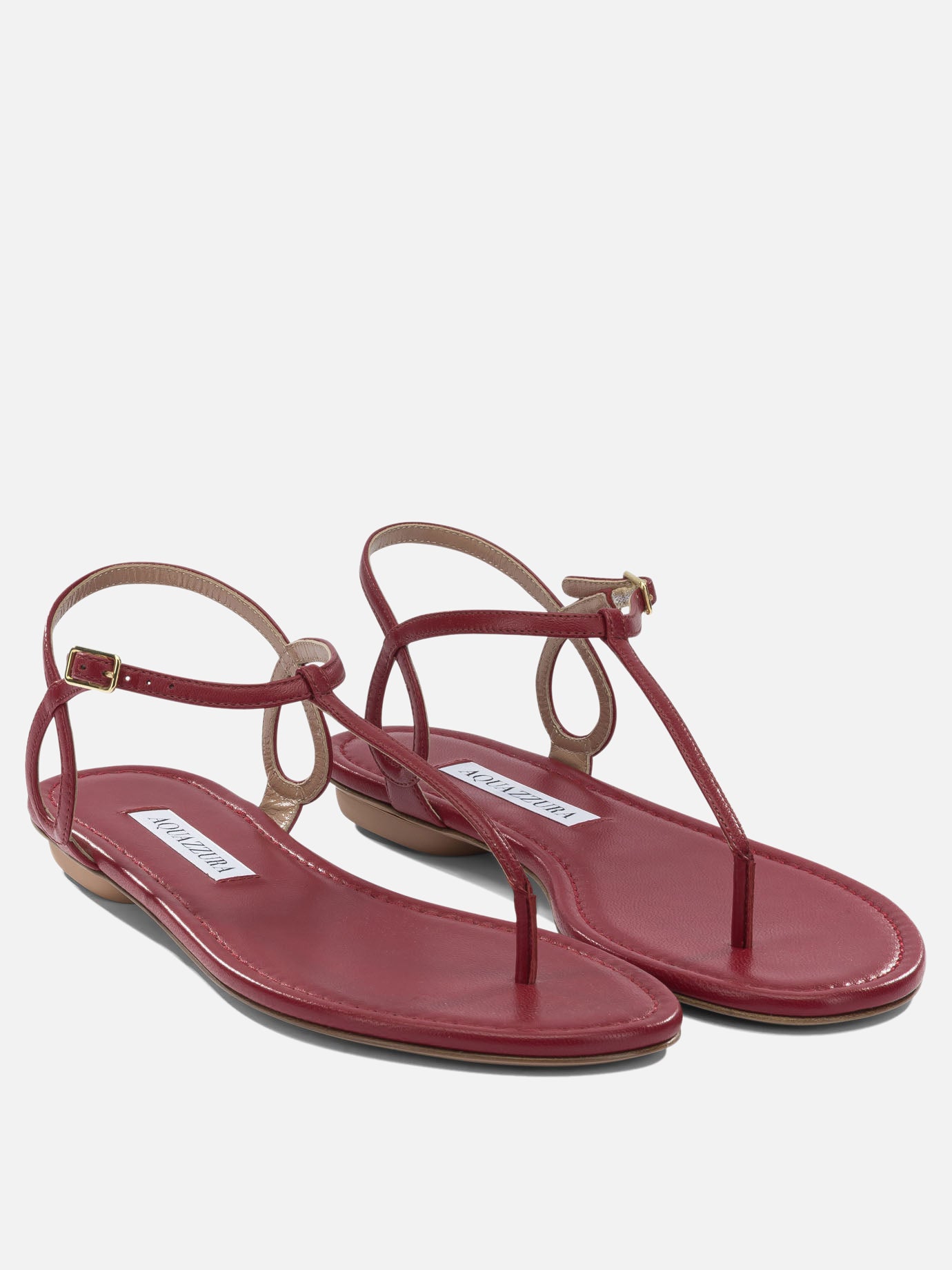 Flat sandals 100% leather - 100% rubber  Red - Aquazzura Women | PDP | VIETTI Online Store | Zoom-Modal_2

