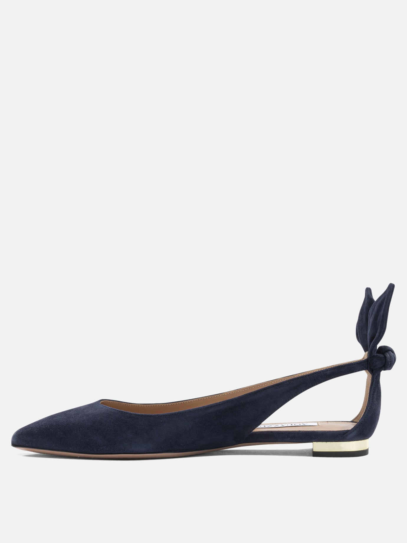 Classic ballet flats 100% kid leather - 100% calf leather  Blue - Aquazzura Women | PDP | VIETTI Online Store | Zoom-Modal_3
