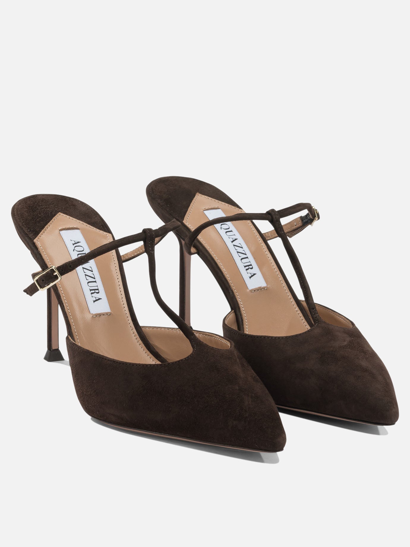 Mules 100% kid leather - 100% calf leather  Brown - Aquazzura Women | PDP | VIETTI Online Store | Zoom-Modal_2
