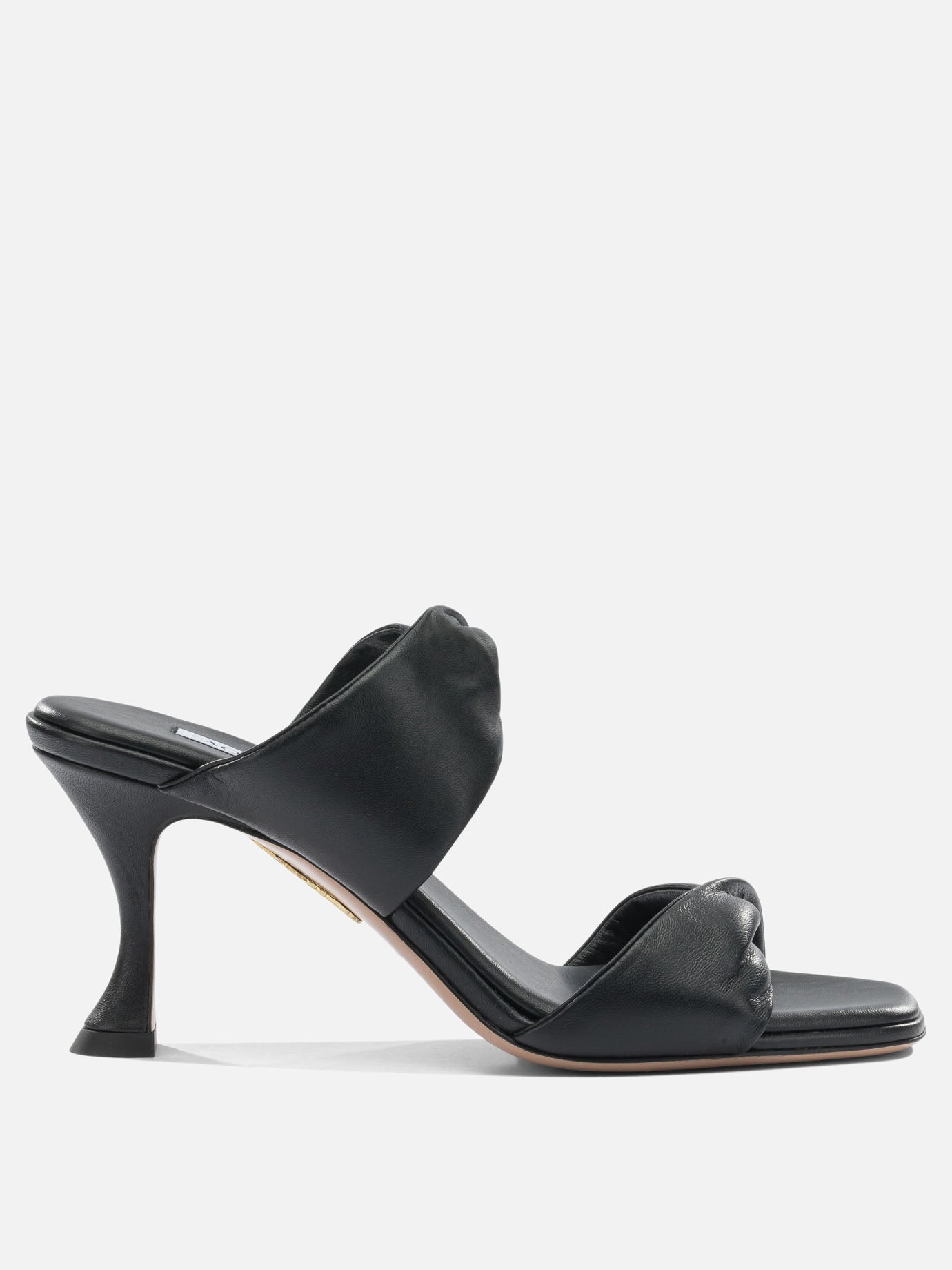 Heeled sandals 100% crossbred leather - 100% calf leather  Black - Aquazzura Women | PDP | VIETTI Online Store | Zoom-Modal

