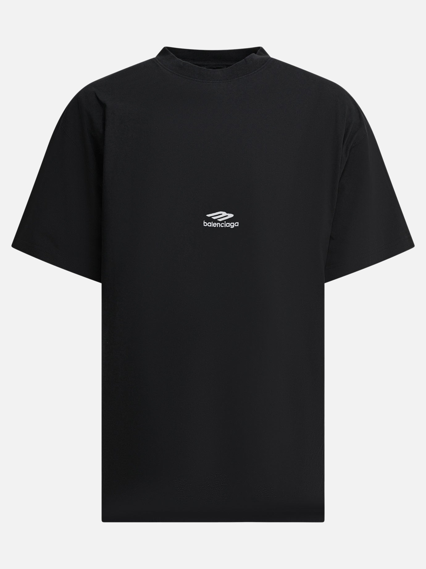 Crewneck t-shirts Logo  Black - Balenciaga Men | PDP | VIETTI Online Store | thumbnail