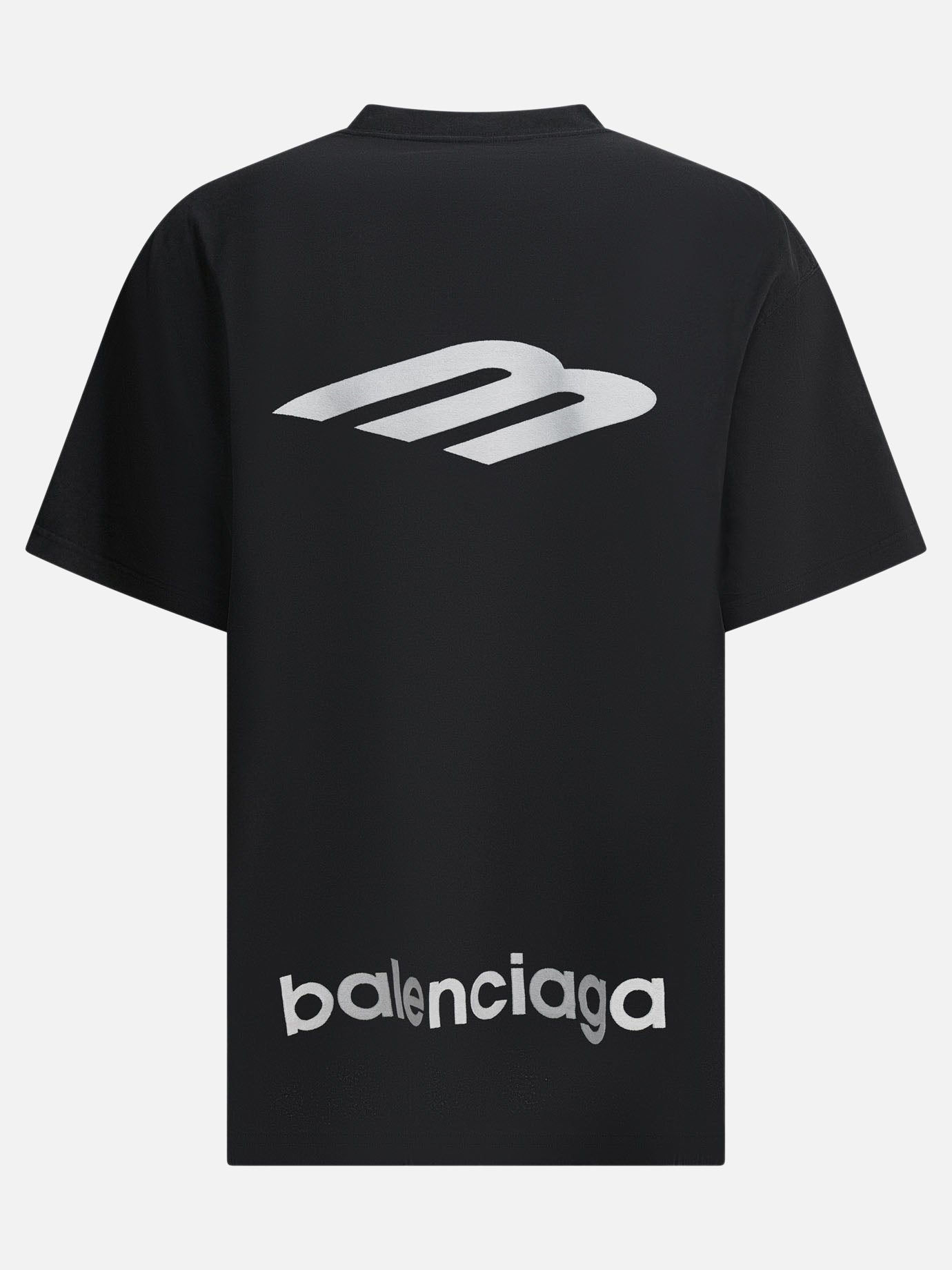 Crewneck t-shirts Logo  Black - Balenciaga Men | PDP | VIETTI Online Store | Zoom-Modal_2
