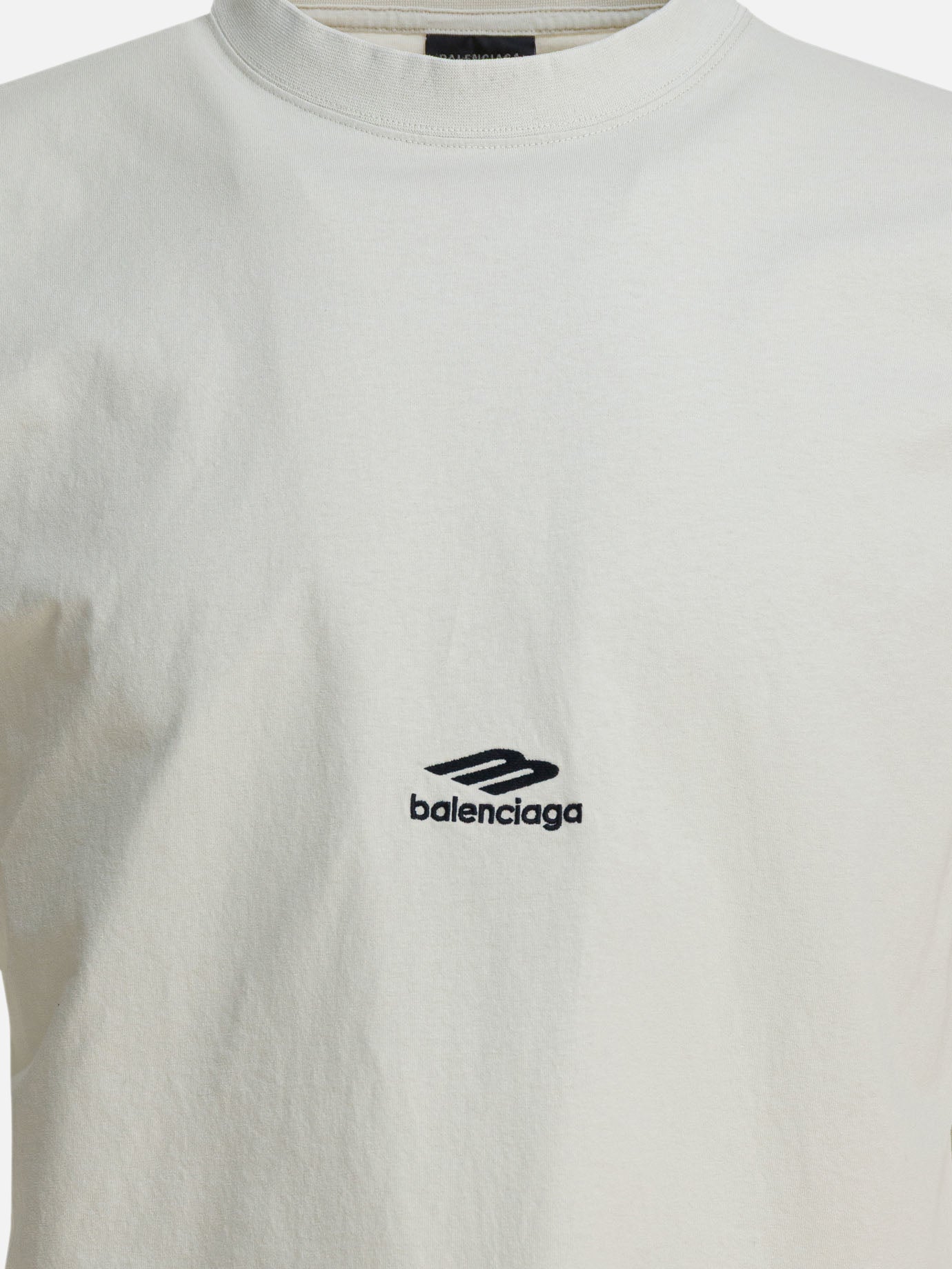Crewneck t-shirts Logo  White - Balenciaga Men | PDP | VIETTI Online Store | thumbnail_3