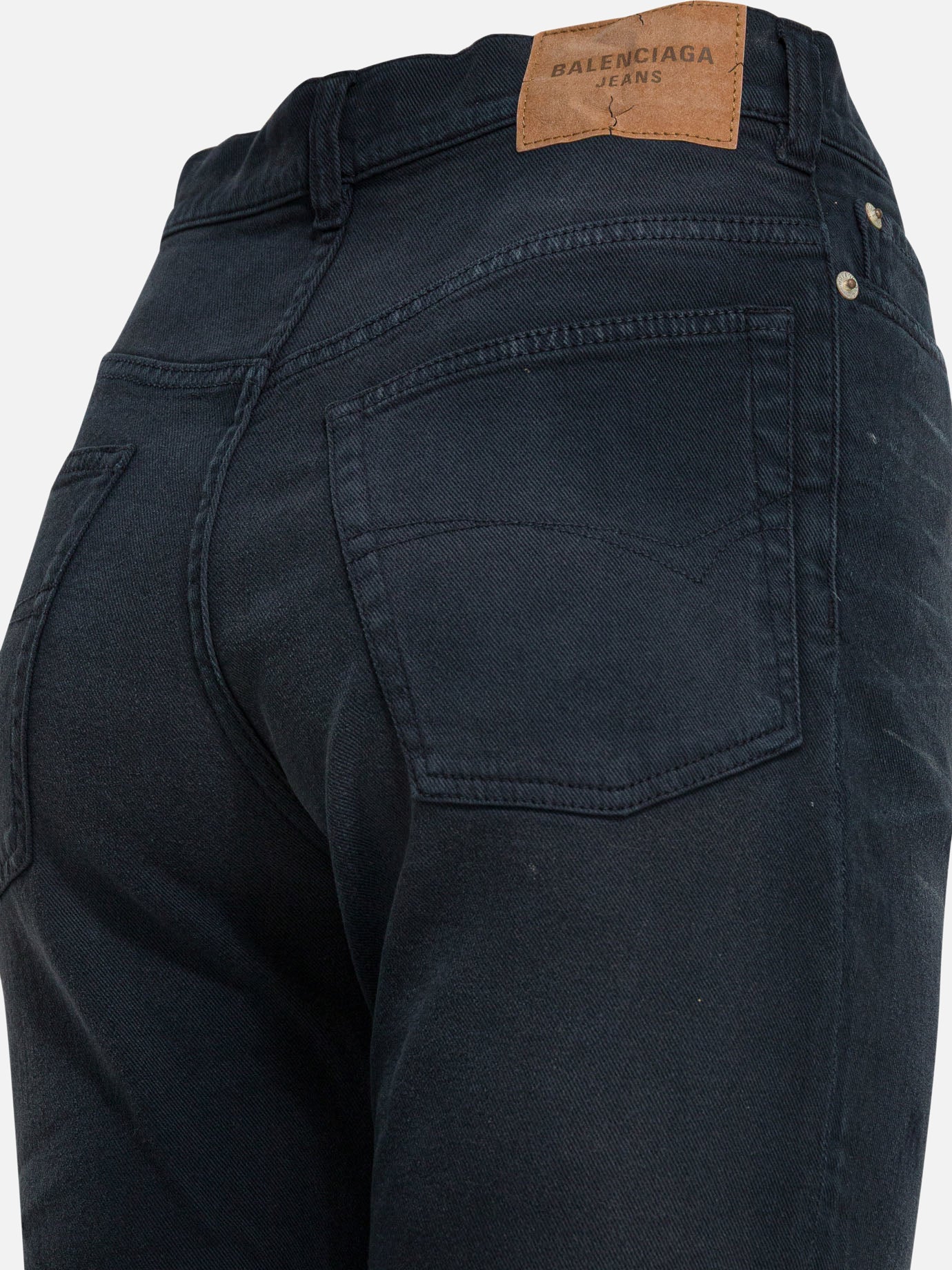Straight-leg jeans Solid colour  Blue - Balenciaga Women | PDP | VIETTI Online Store | Zoom-Modal_4
