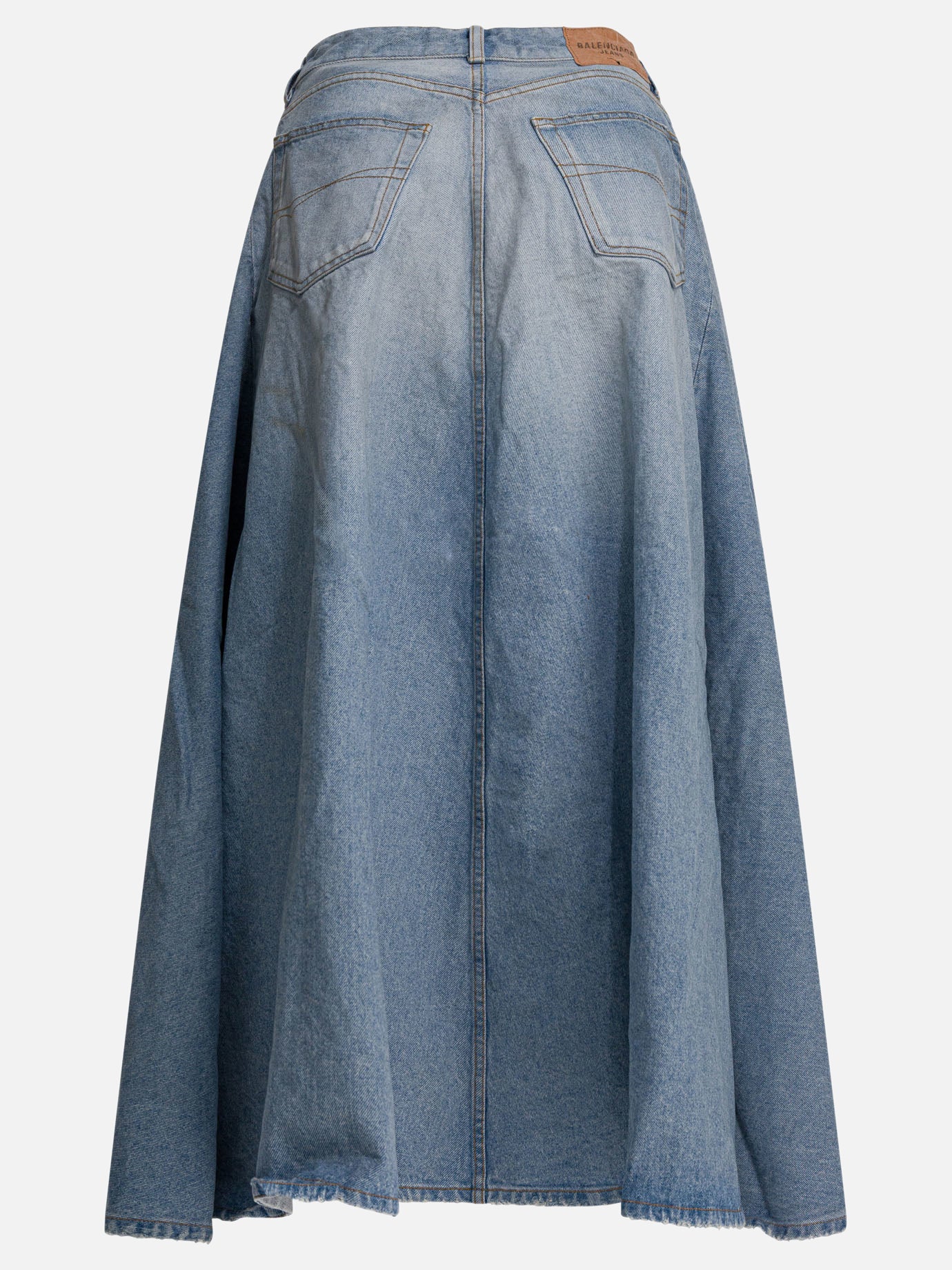 Long skirts Solid colour  Light blue - Balenciaga Women | PDP | VIETTI Online Store | thumbnail_2