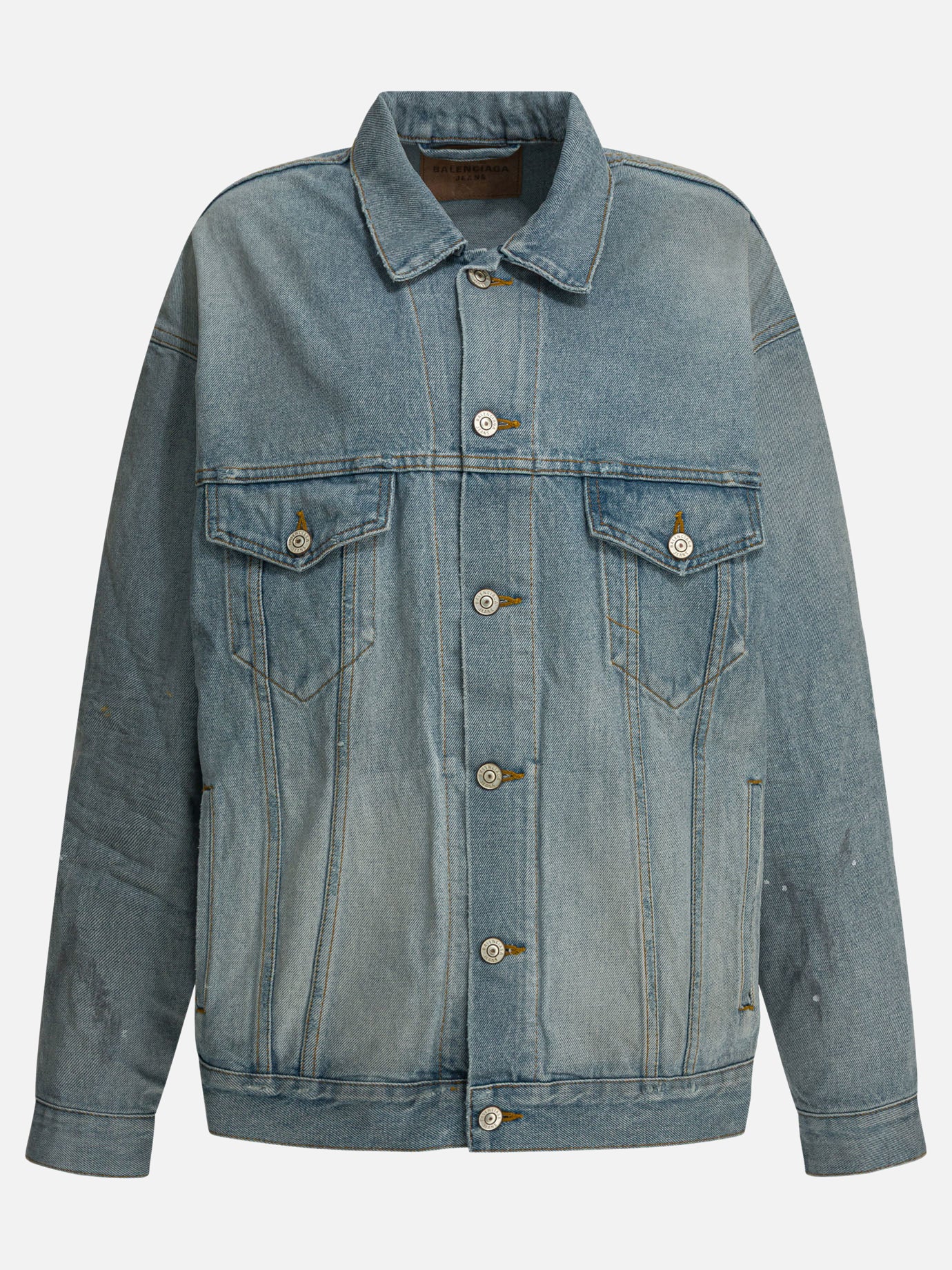 Denim jackets Solid colour  Light blue - Balenciaga Women | PDP | VIETTI Online Store | Zoom-Modal
