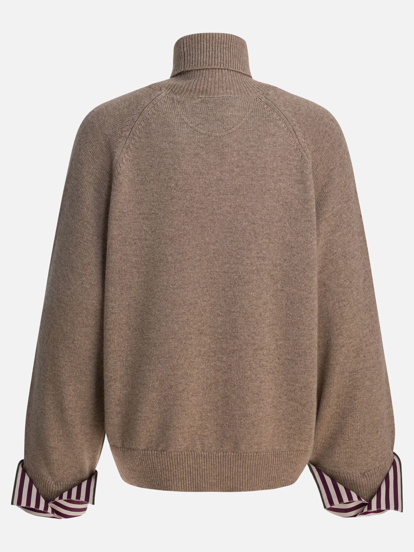 Maglioni dolcevita Solid colour  Marrone - Brunello Cucinelli Donna | PDP | VIETTI Online Store | Zoom-Modal_2
