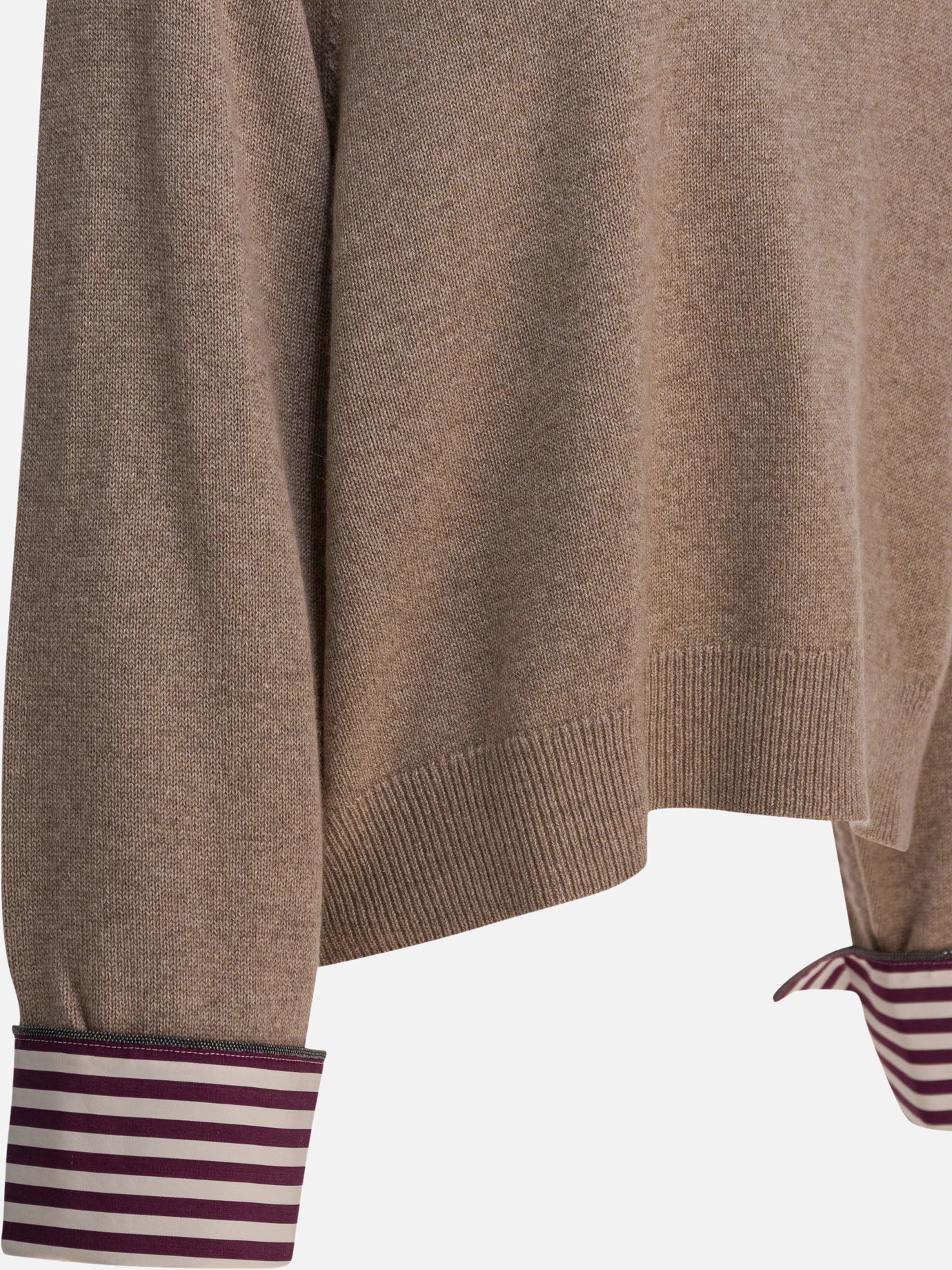 Maglioni dolcevita Solid colour  Marrone - Brunello Cucinelli Donna | PDP | VIETTI Online Store | thumbnail_4