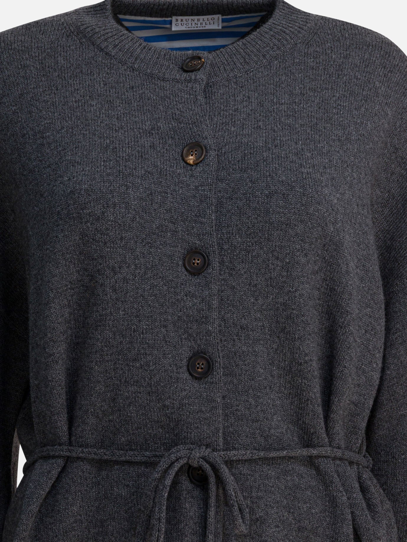 Cardigans Solid colour  Blue - Brunello Cucinelli Women | PDP | VIETTI Online Store | Zoom-Modal_3
