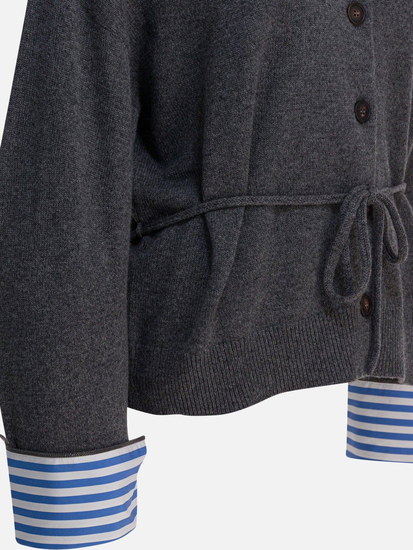 Cardigans Solid colour  Blue - Brunello Cucinelli Women | PDP | VIETTI Online Store | Zoom-Modal_4
